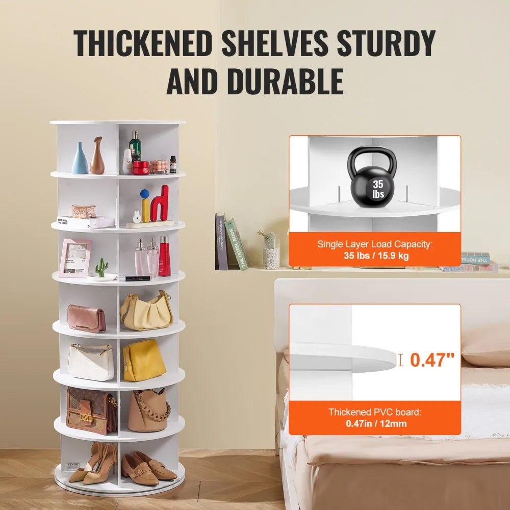 TiedyHome™ 360° ROTATING SHOE RACK TOWER